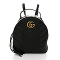 Calfskin Matelasse GG Marmont Dome Backpack Black