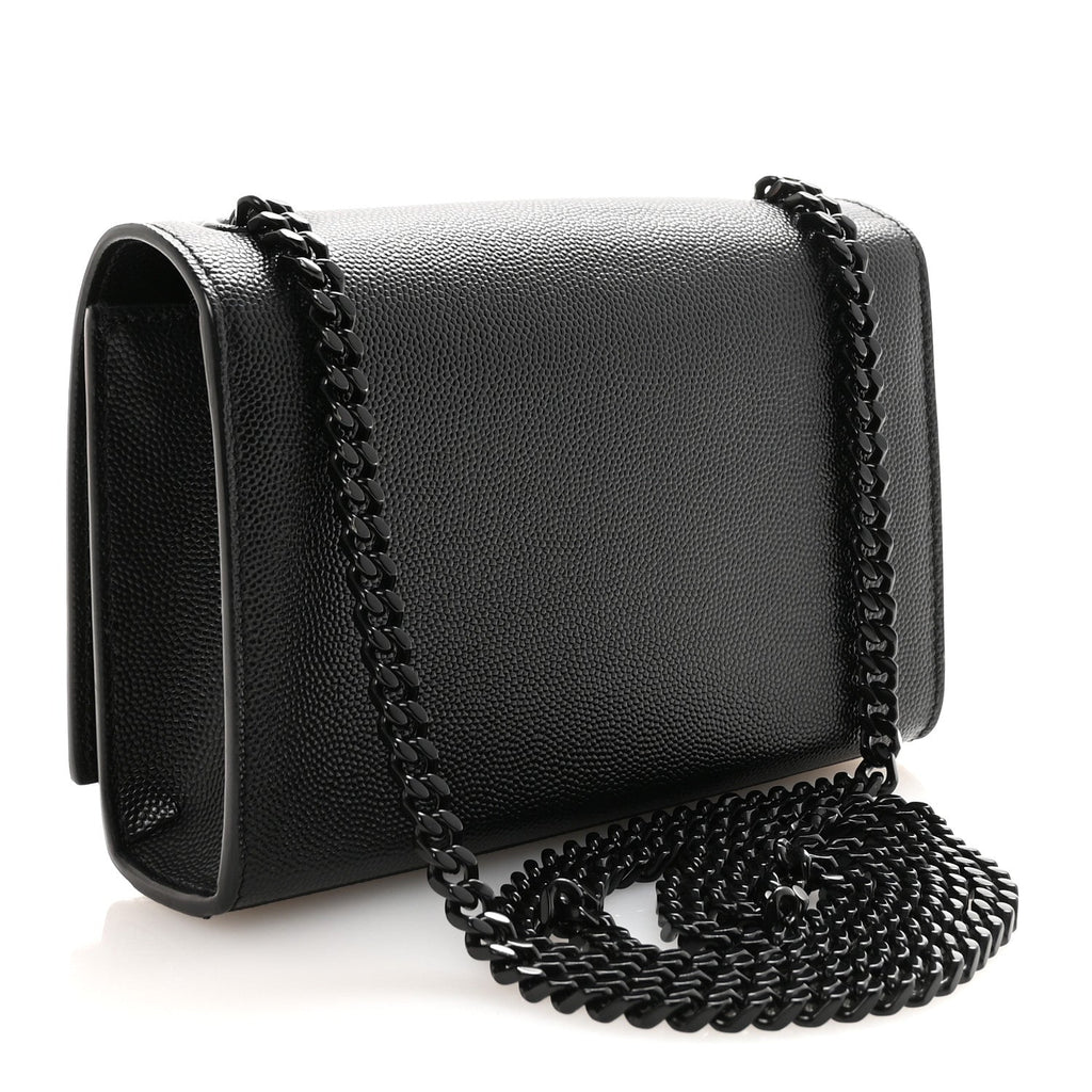 Grain De Poudre Small Monogram Monochrome Kate Satchel Black