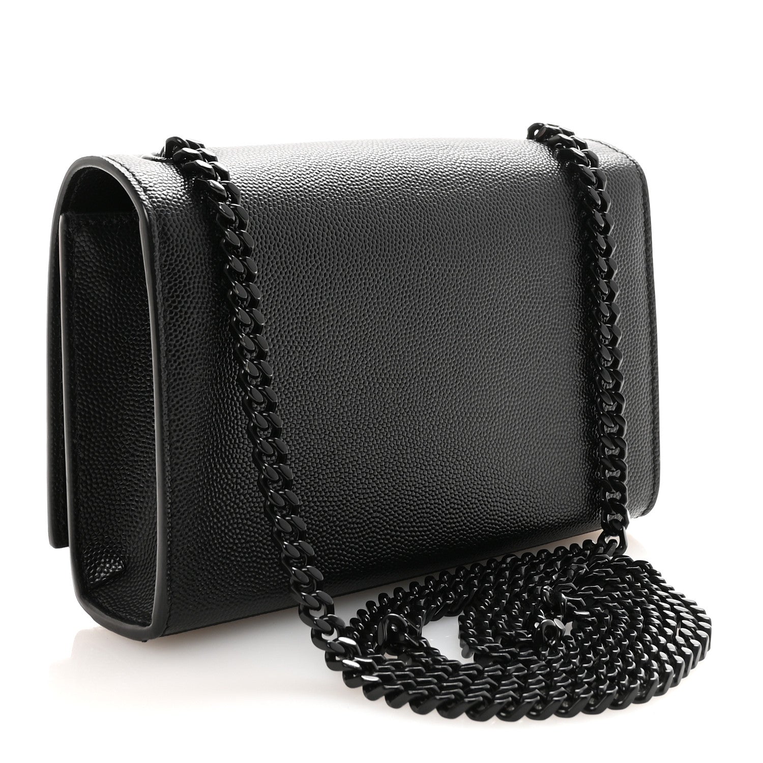 Grain De Poudre Small Monogram Monochrome Kate Satchel Black