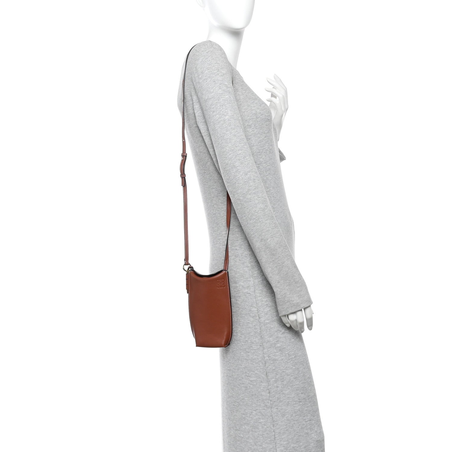 Smooth Calfskin Gate Pocket Rust