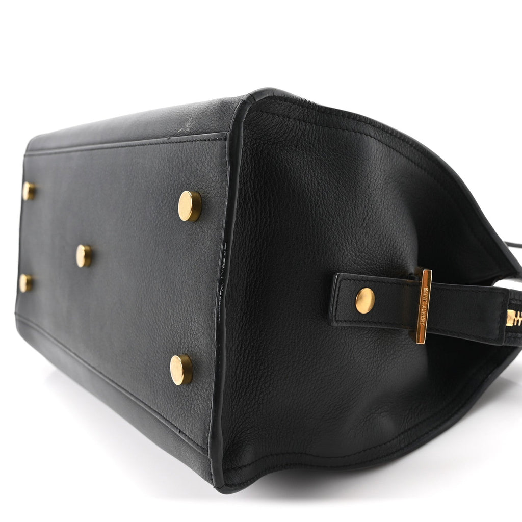 Calfskin Small Classic Y Cabas Black