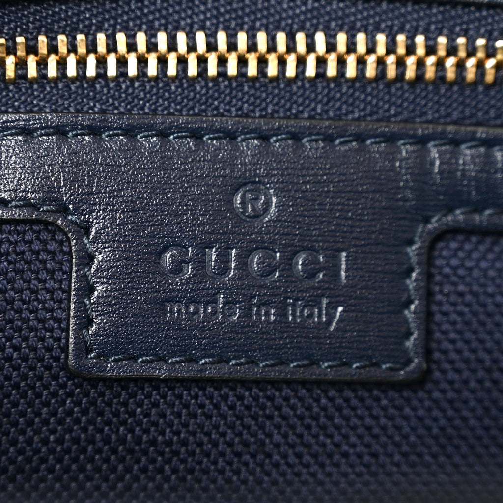 GG Monogram Denim Small Luce Shoulder Bag Blue