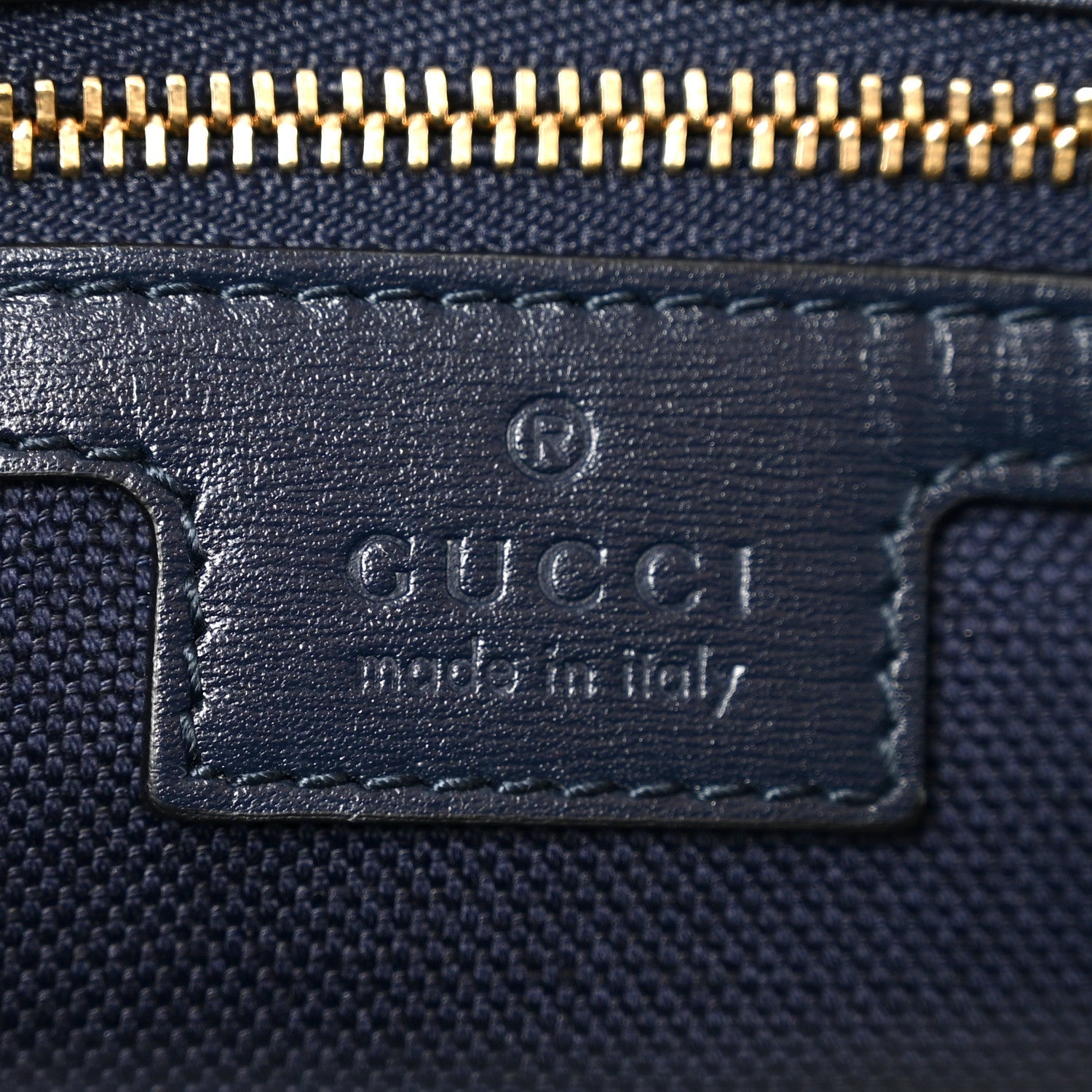 GG Monogram Denim Small Luce Shoulder Bag Blue