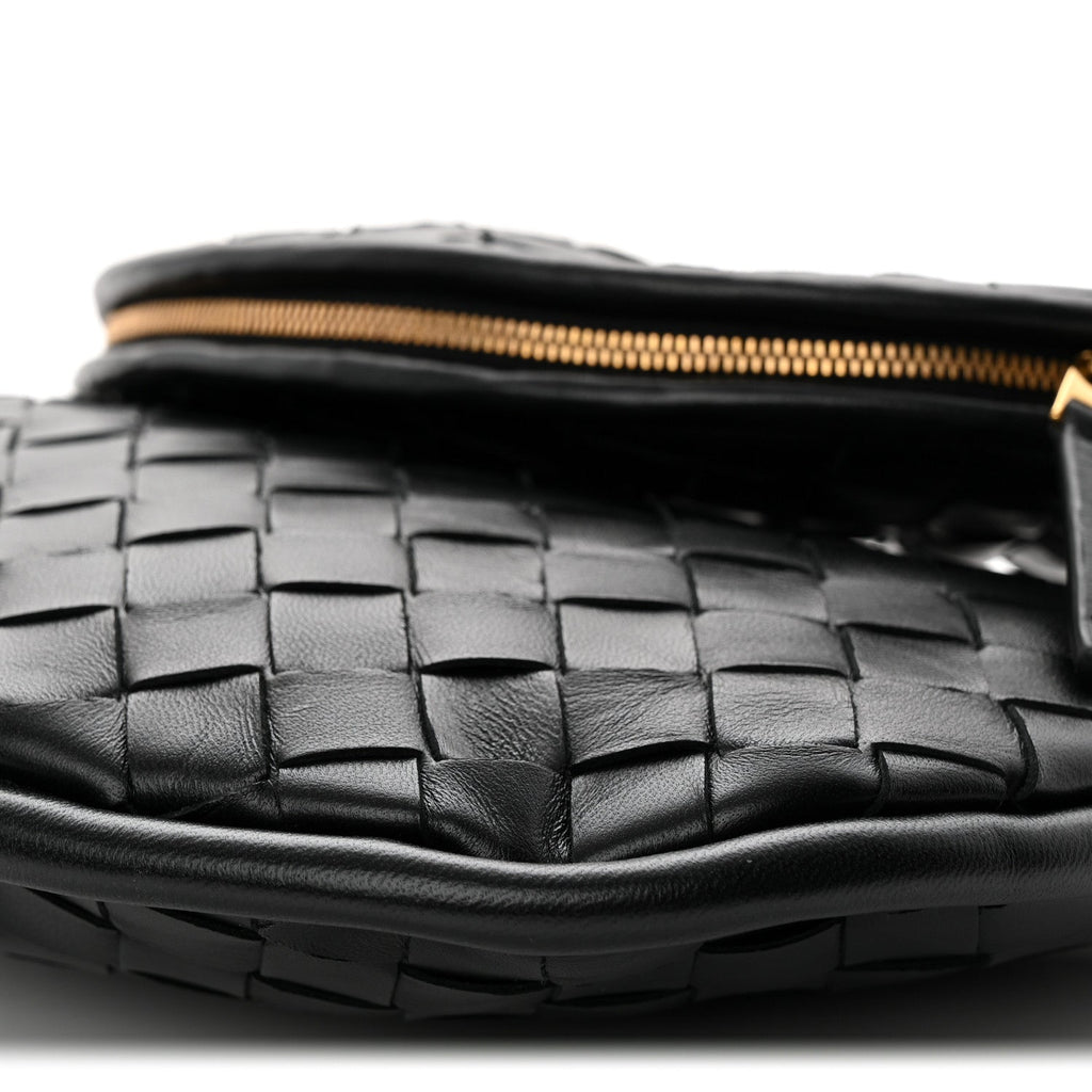 Nappa Intrecciato Small Gemelli Black