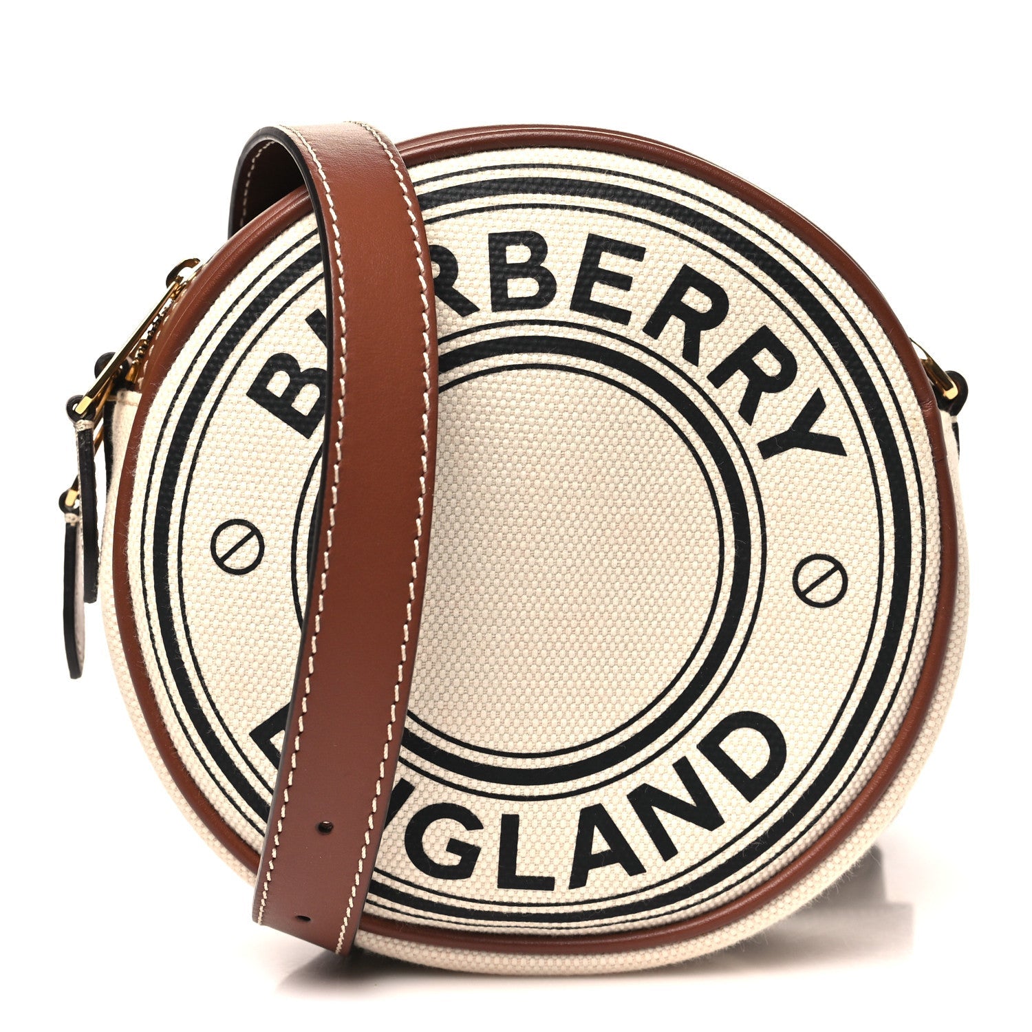 Canvas Calfskin Louise Bag Natural