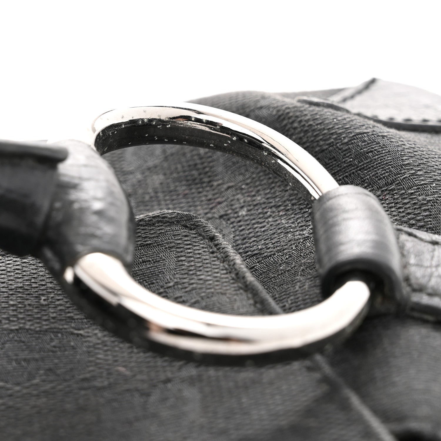 Monogram Horsebit Chain Clutch Black