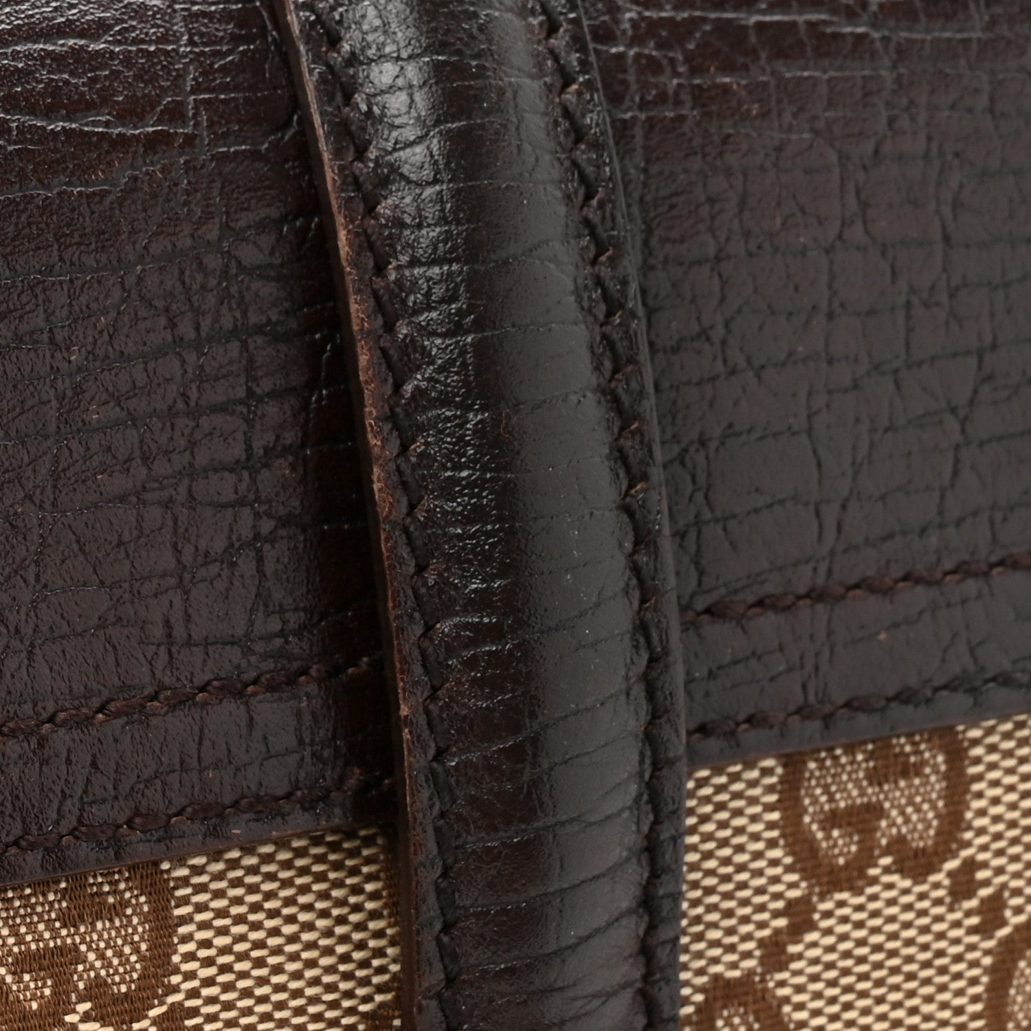 Monogram Bamboo Bullet Bag Dark Brown