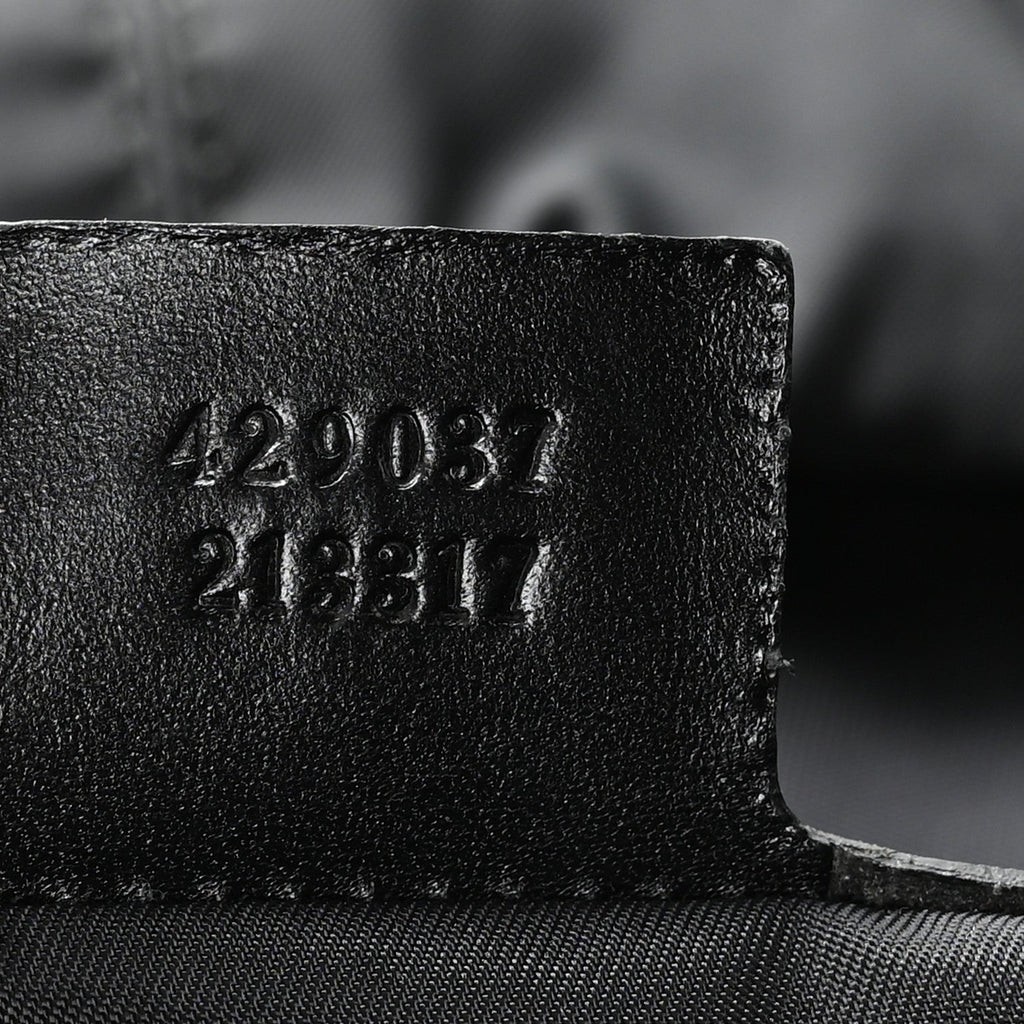 Techno Canvas Web Double Buckle Backpack Black