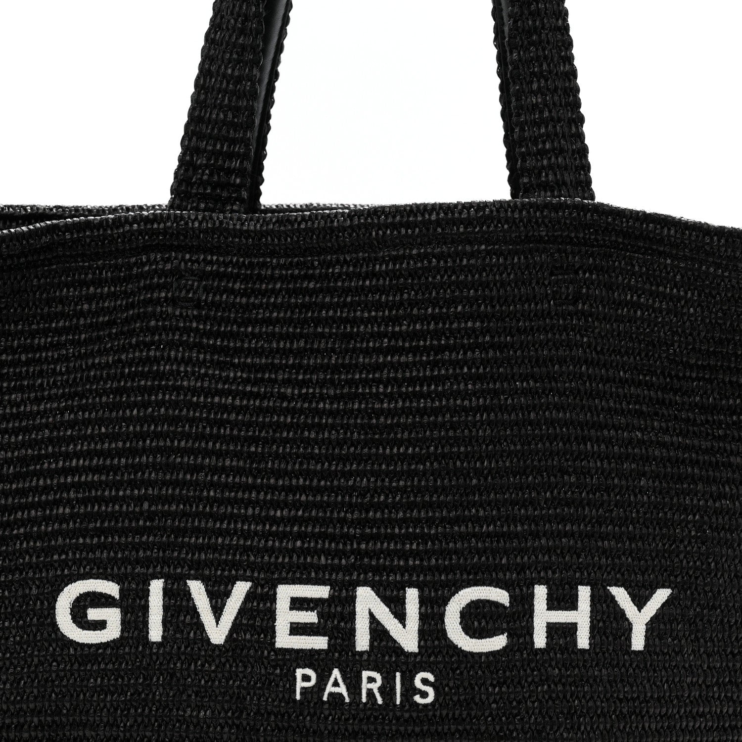 Raffia Medium G Tote Black