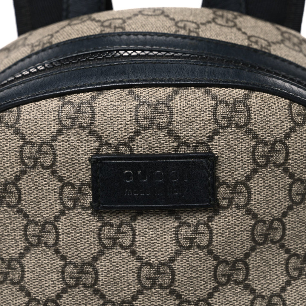 GG Supreme Monogram Small Eden Day Backpack Black
