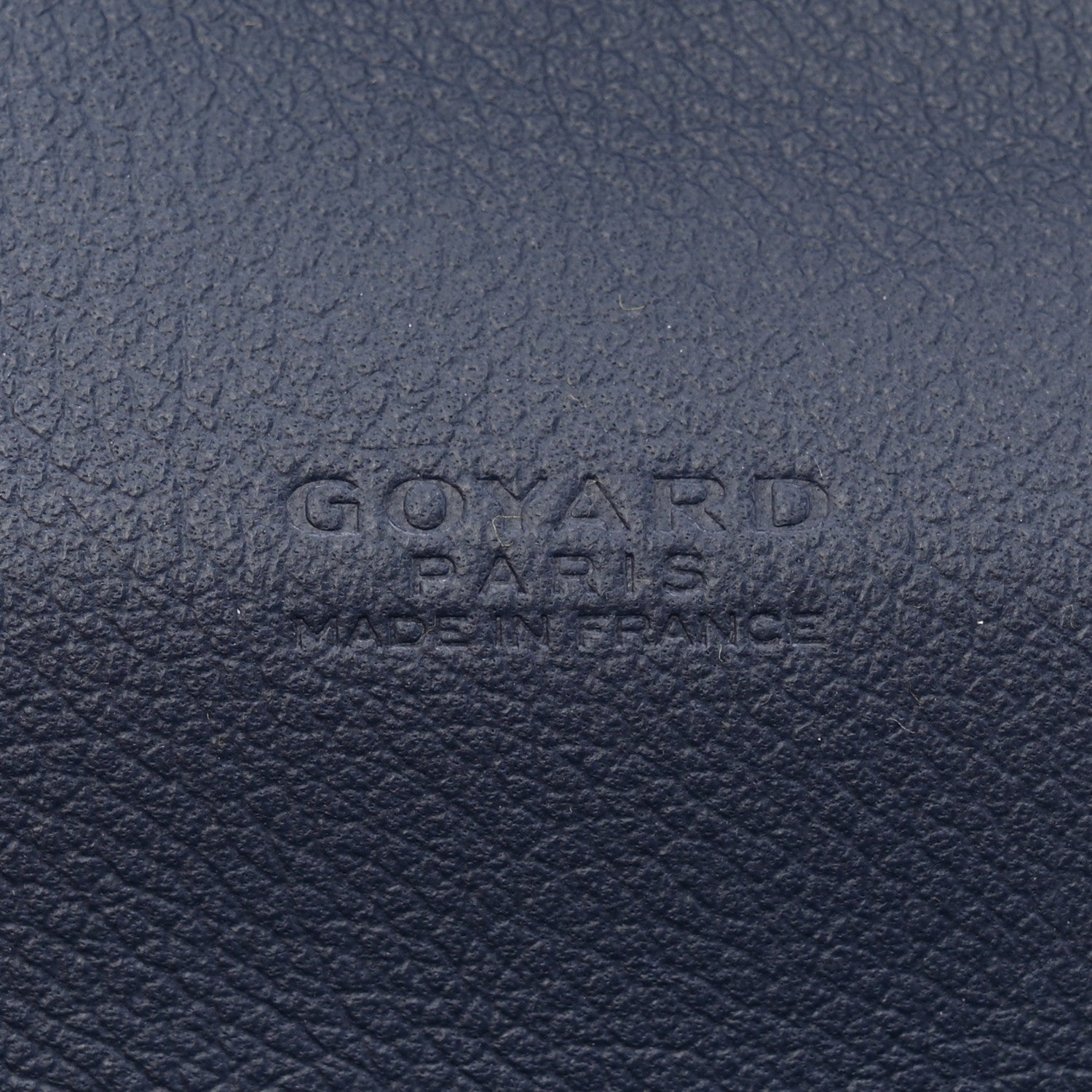 Goyardine Calfskin Chypre Wallet Pouch Navy