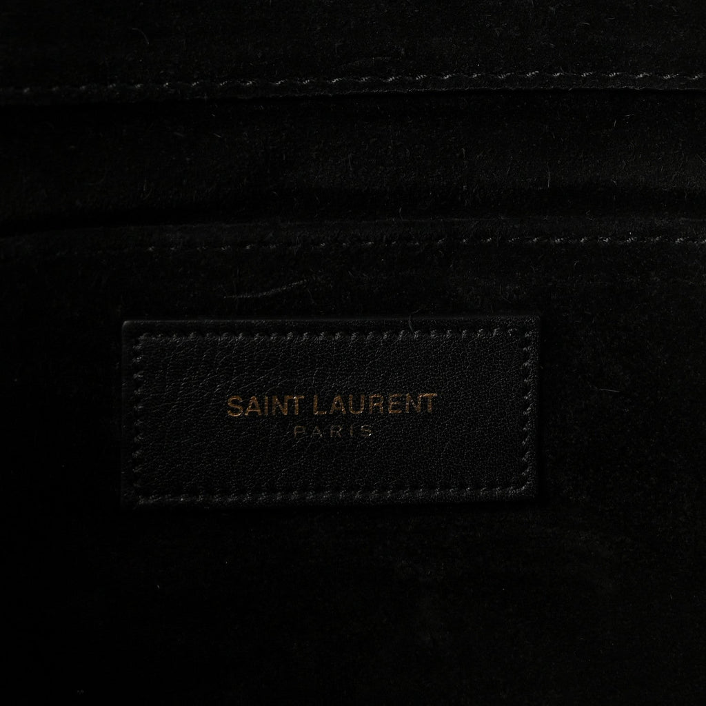 Calfskin Classic Y Ligne Clutch Black