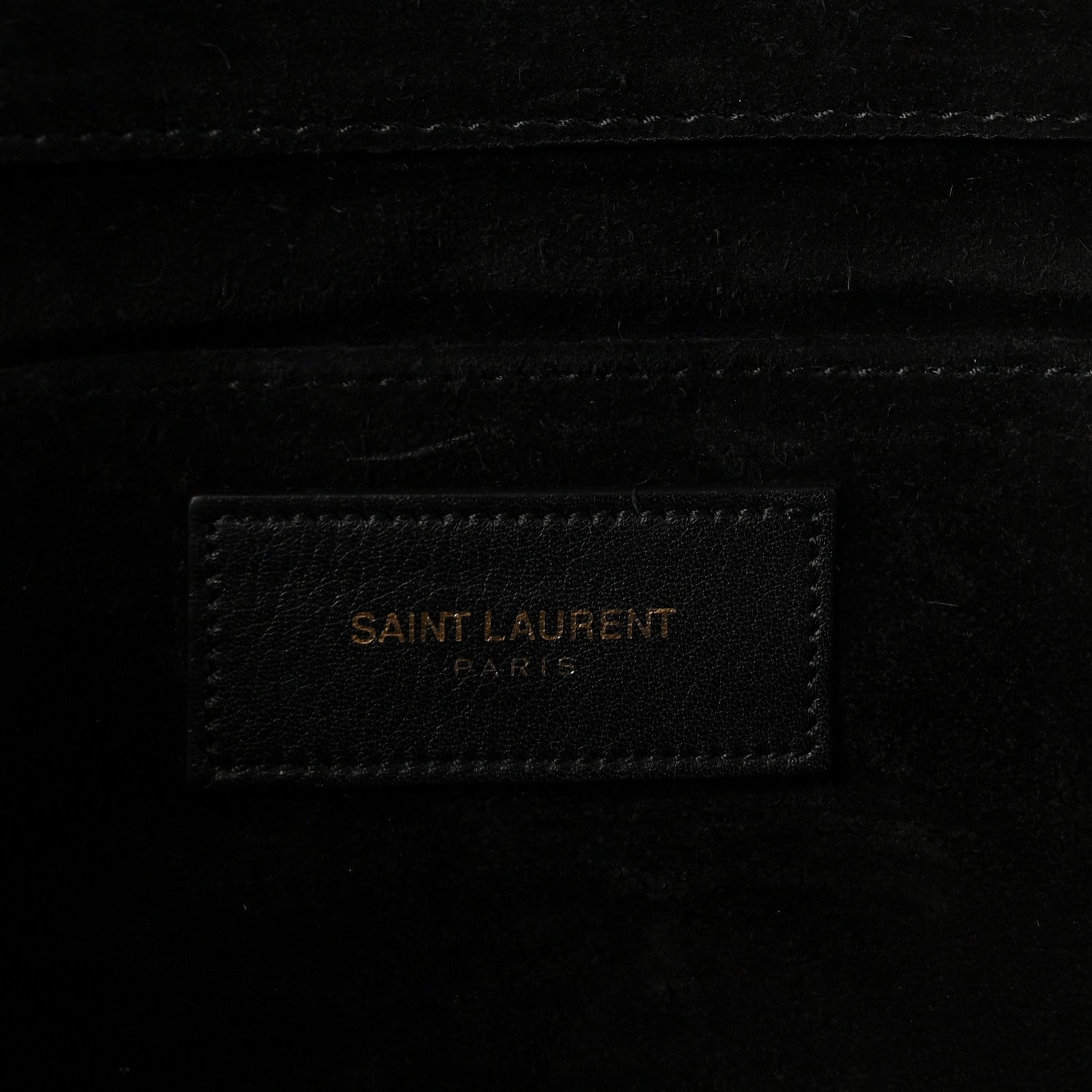 Calfskin Classic Y Ligne Clutch Black