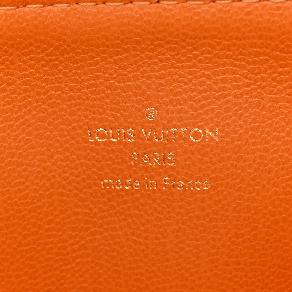 Lambskin Embossed Monogram Coussin MM Black