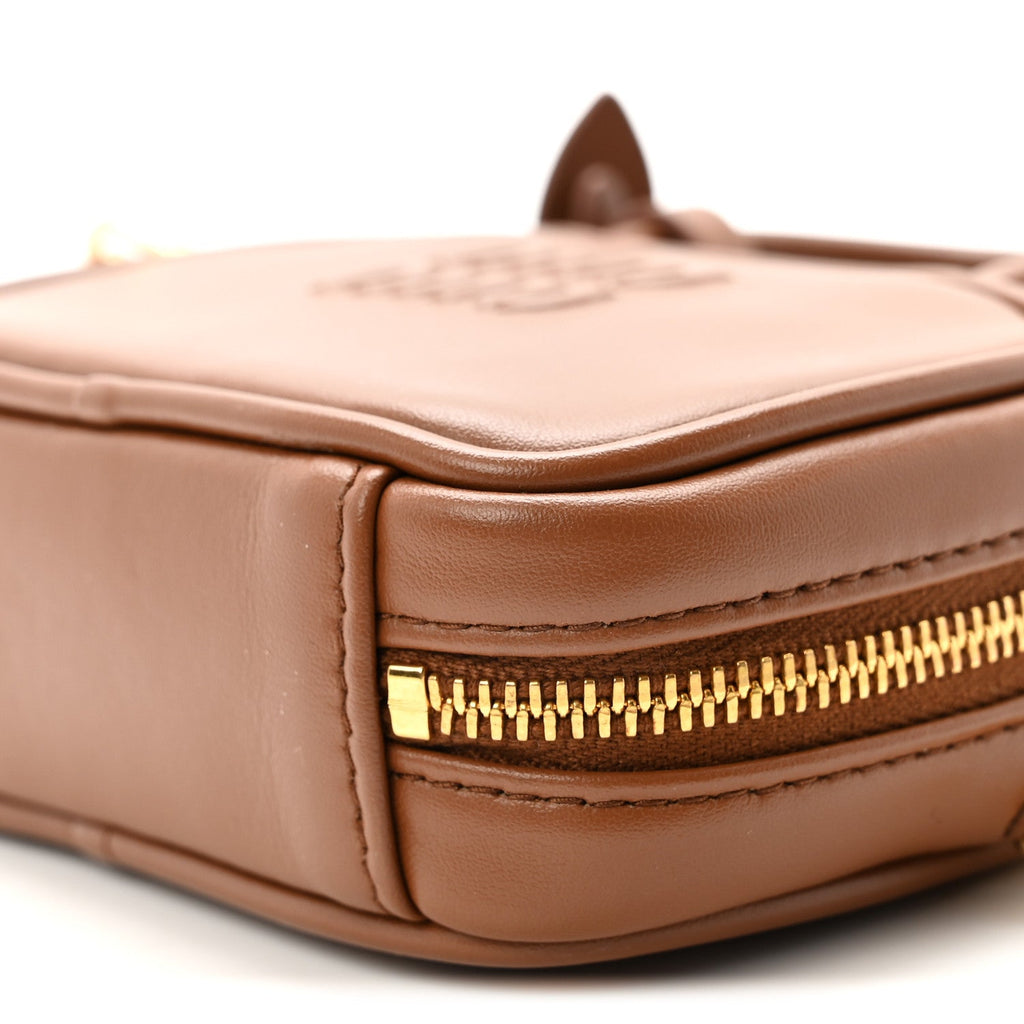 Calfskin Beau Micro Bag Cognac
