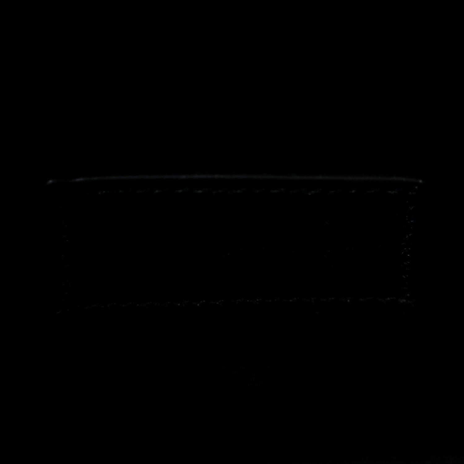 Grain De Poudre Matelasse Chevron Monogram Envelope Clutch Black