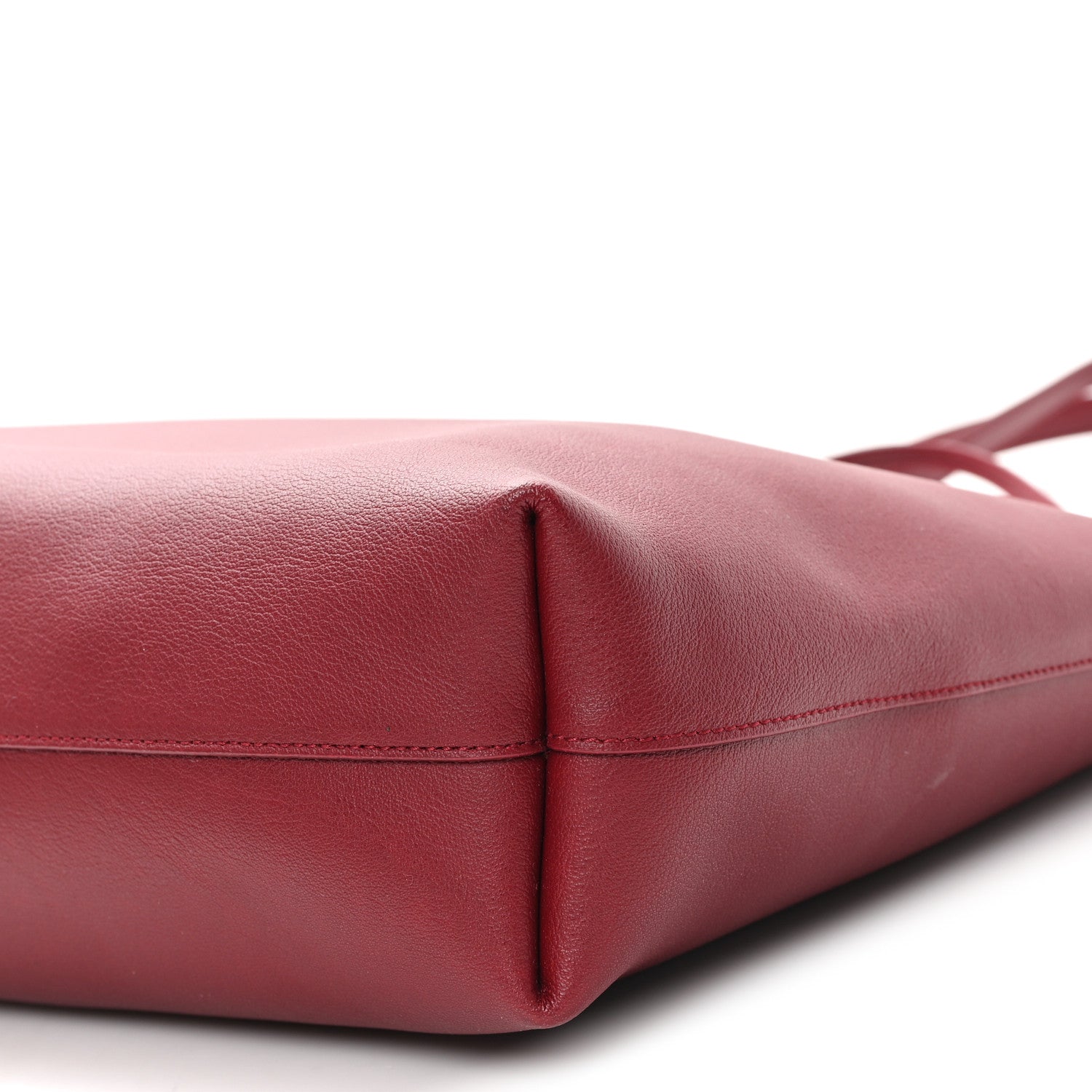 Calfskin Medium Shopping Tote Bordeaux