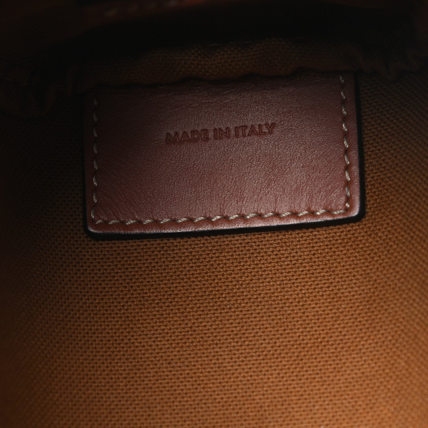 Triomphe Canvas Calfskin Mini Boston Bag Tan