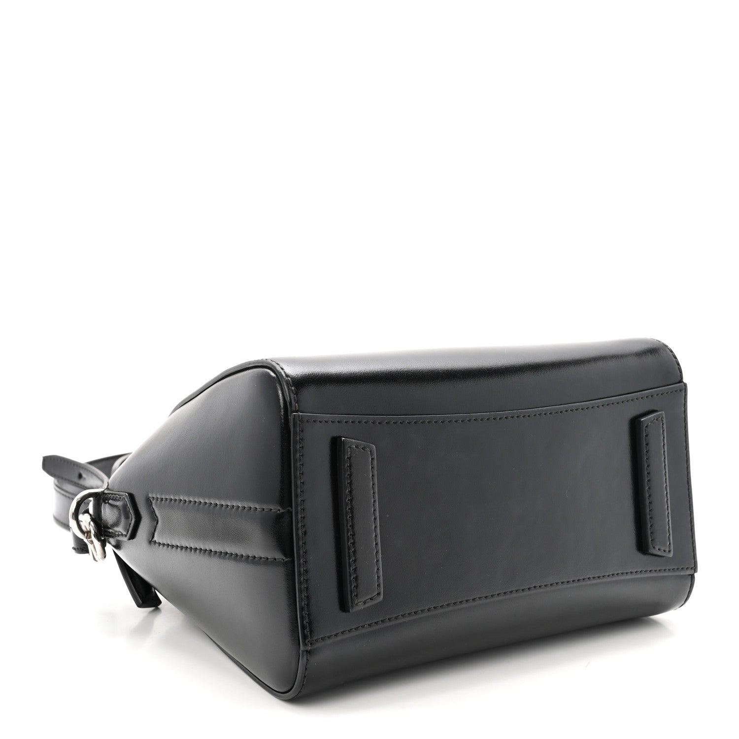 Shiny Lord Calfskin Mini Antigona Black