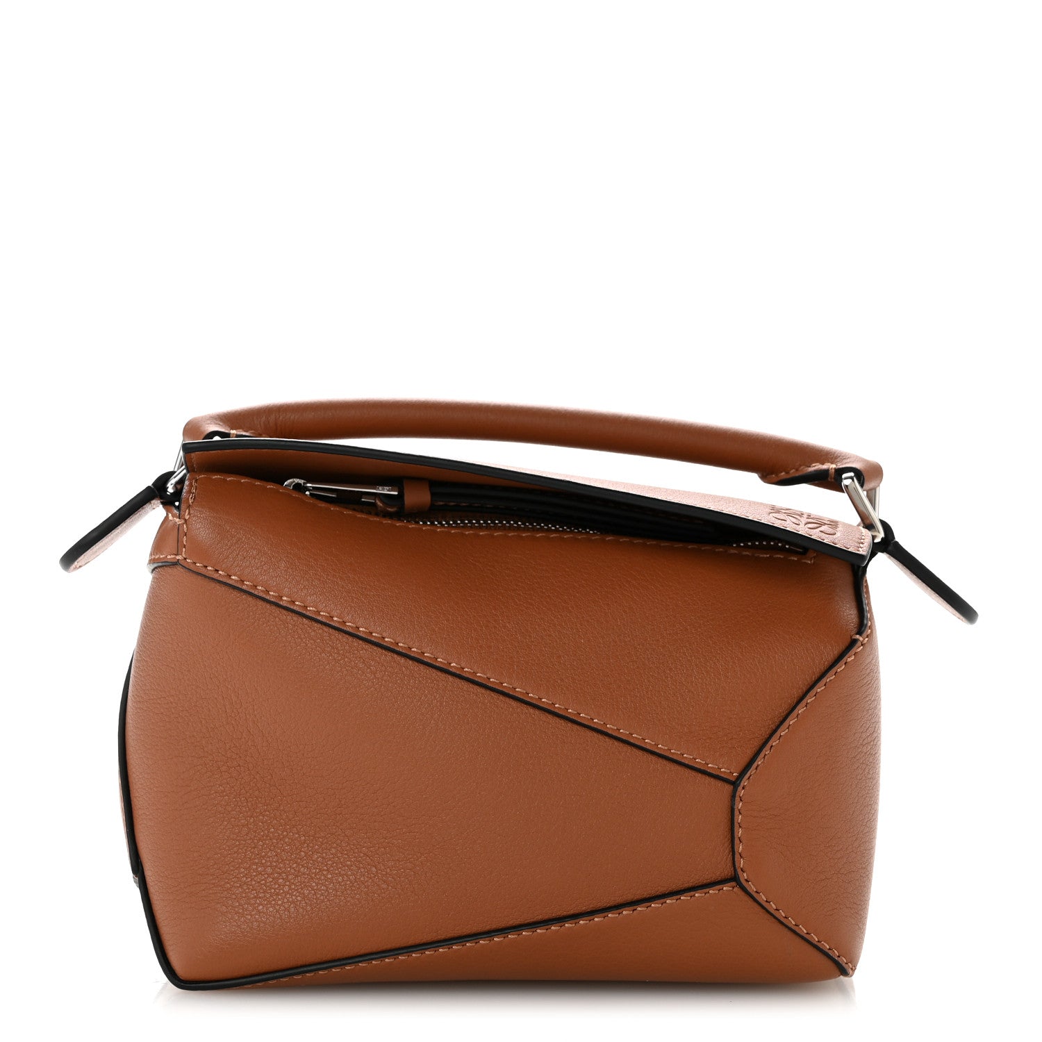 Calfskin Mini Puzzle Edge Bag Tan