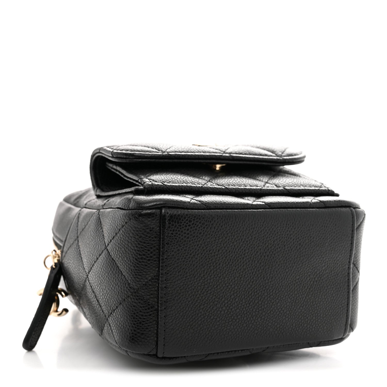 Caviar Quilted CC Mini Classic Backpack Black