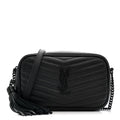 Grain De Poudre Matelasse Monochrome Monogram Mini Lou Camera Bag Black