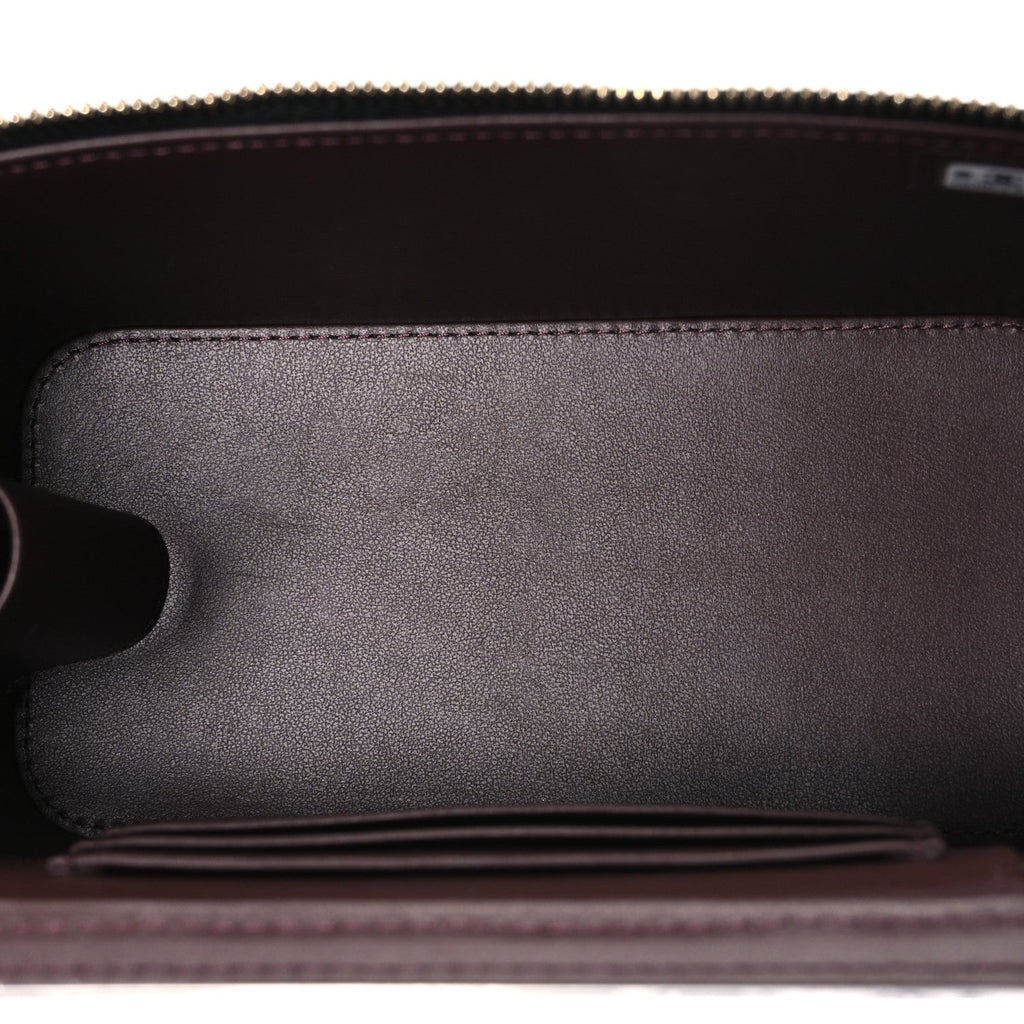 Caviar Quilted Small Vanity Case With Chain Black