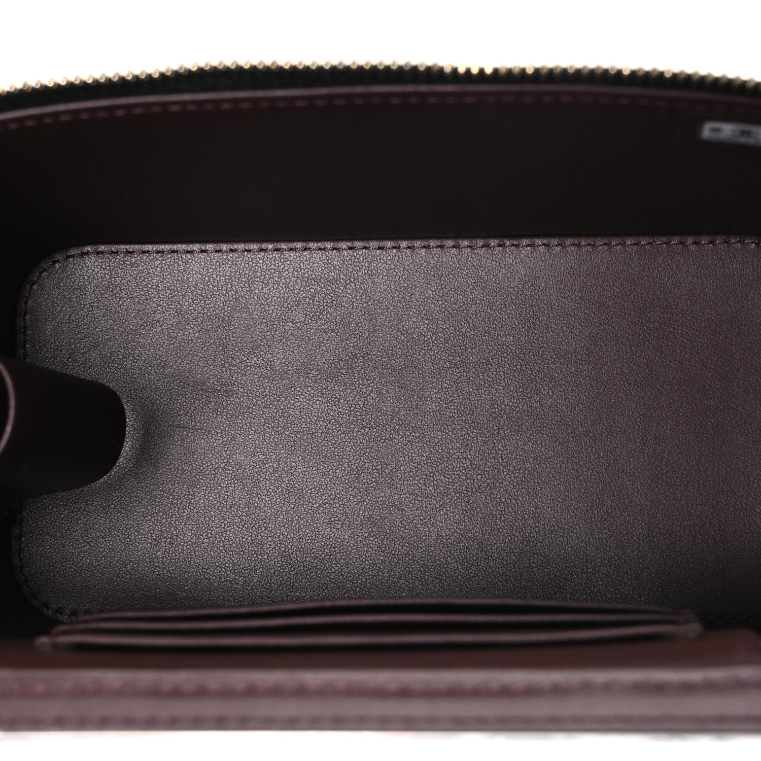 Caviar Quilted Small Vanity Case With Chain Black