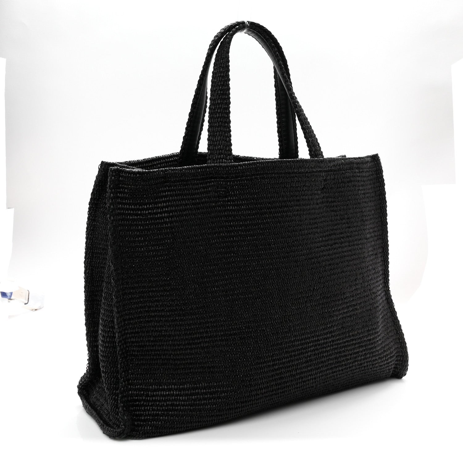 Raffia Medium G Tote Black
