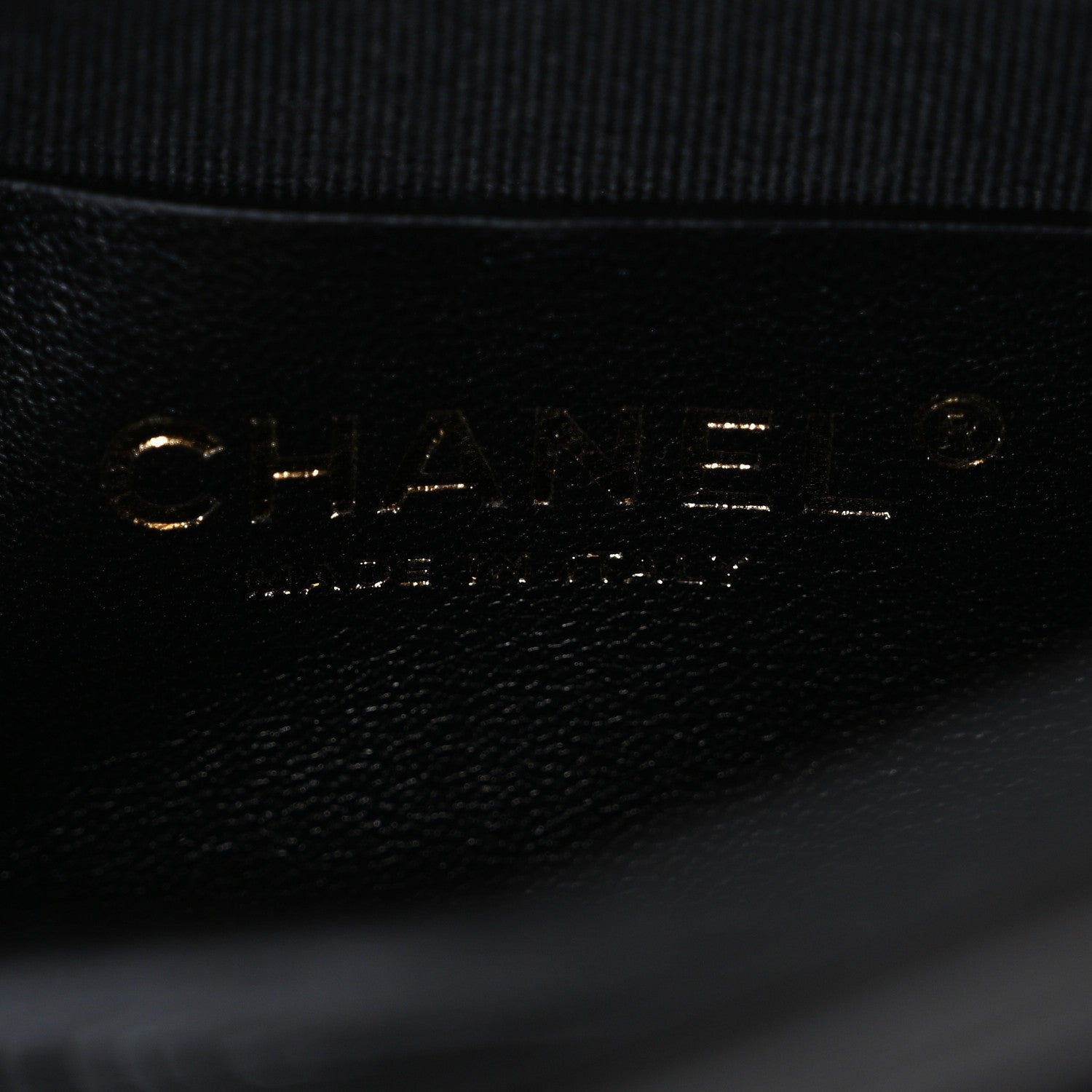 Patent Quilted Mini Graphic Catch Flap Black