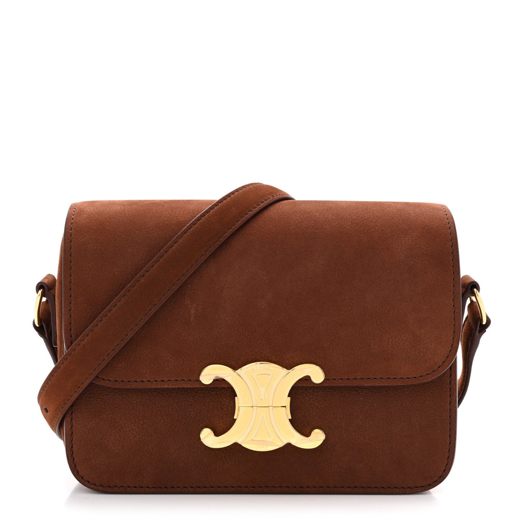 Nubuck Calfskin Teen Triomphe Chestnut