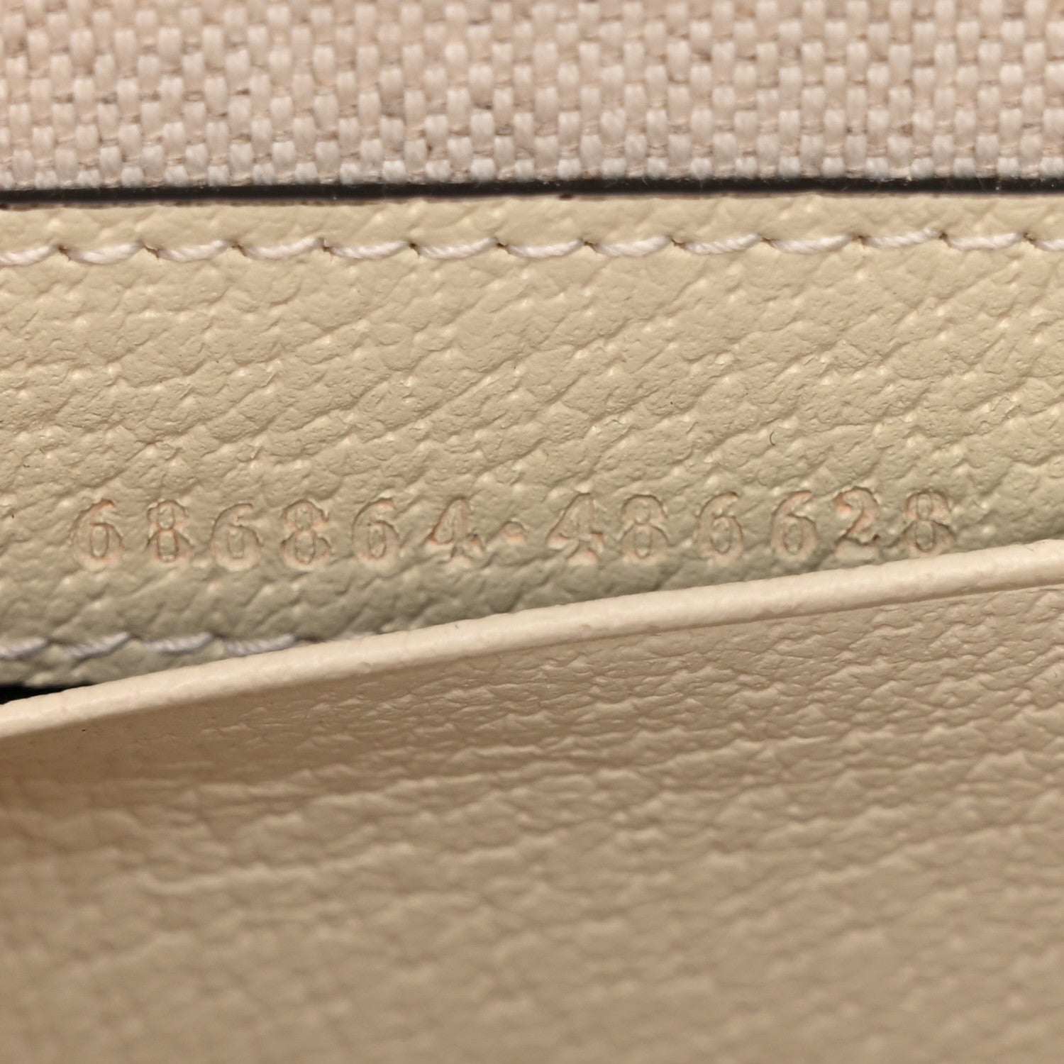 Monogram Jumbo GG Textured Dollar Calfskin Web Mini Bamboo 1947 Top Handle Bag Off White