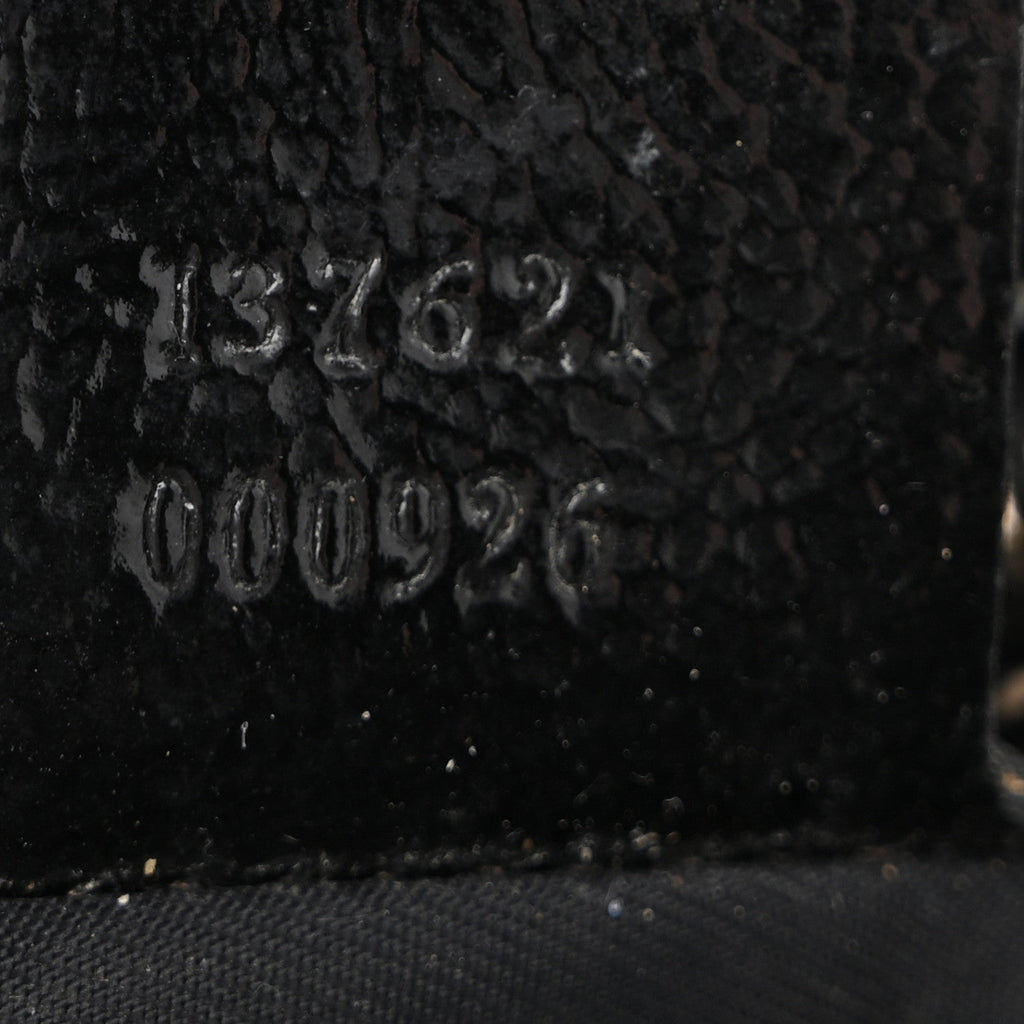 Patent Medium Pelham Shoulder Bag Black