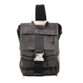 Suede Nylon Santander Cuoio Romano Bi-Color FF Embossed Small Fendiness Backpack Piombo Fango Grigio Polvere Asphalto