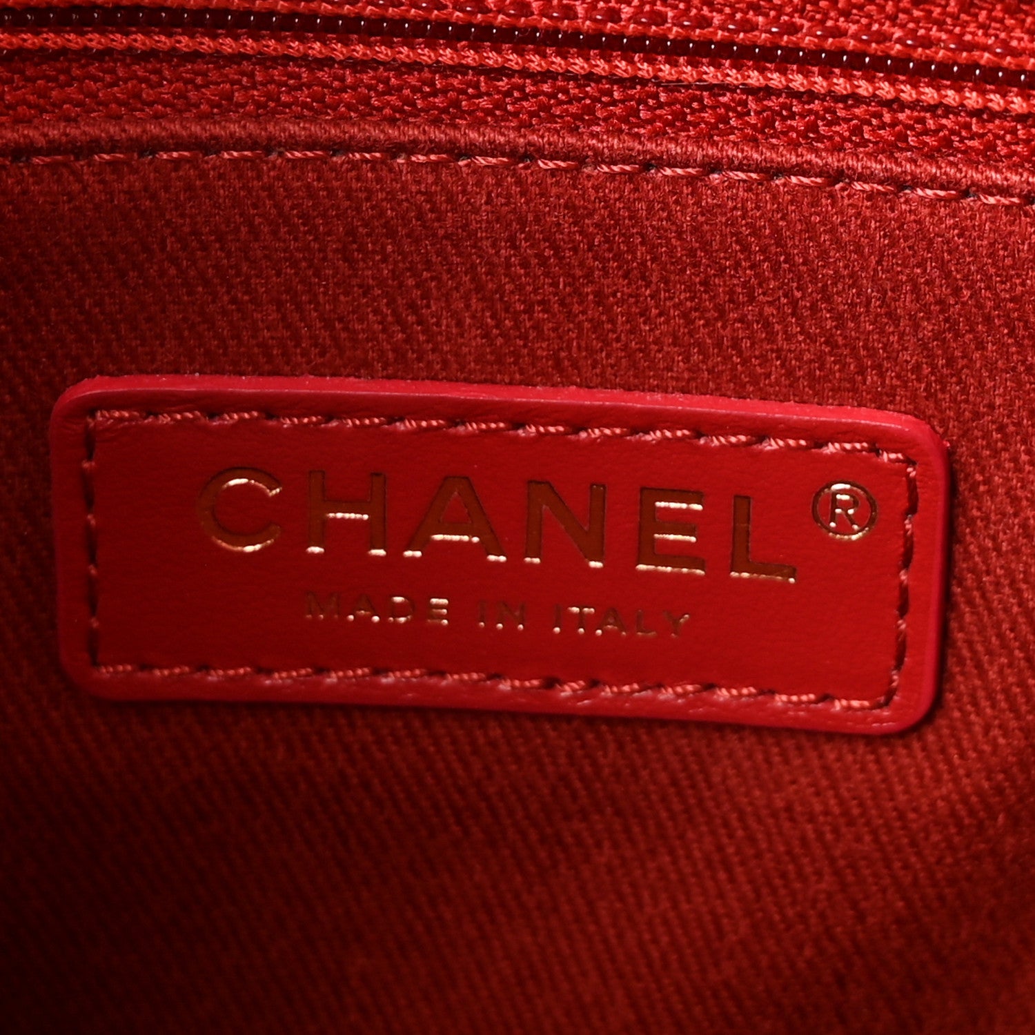 Caviar Chevron Quilted Small Coco Handle Flap Red