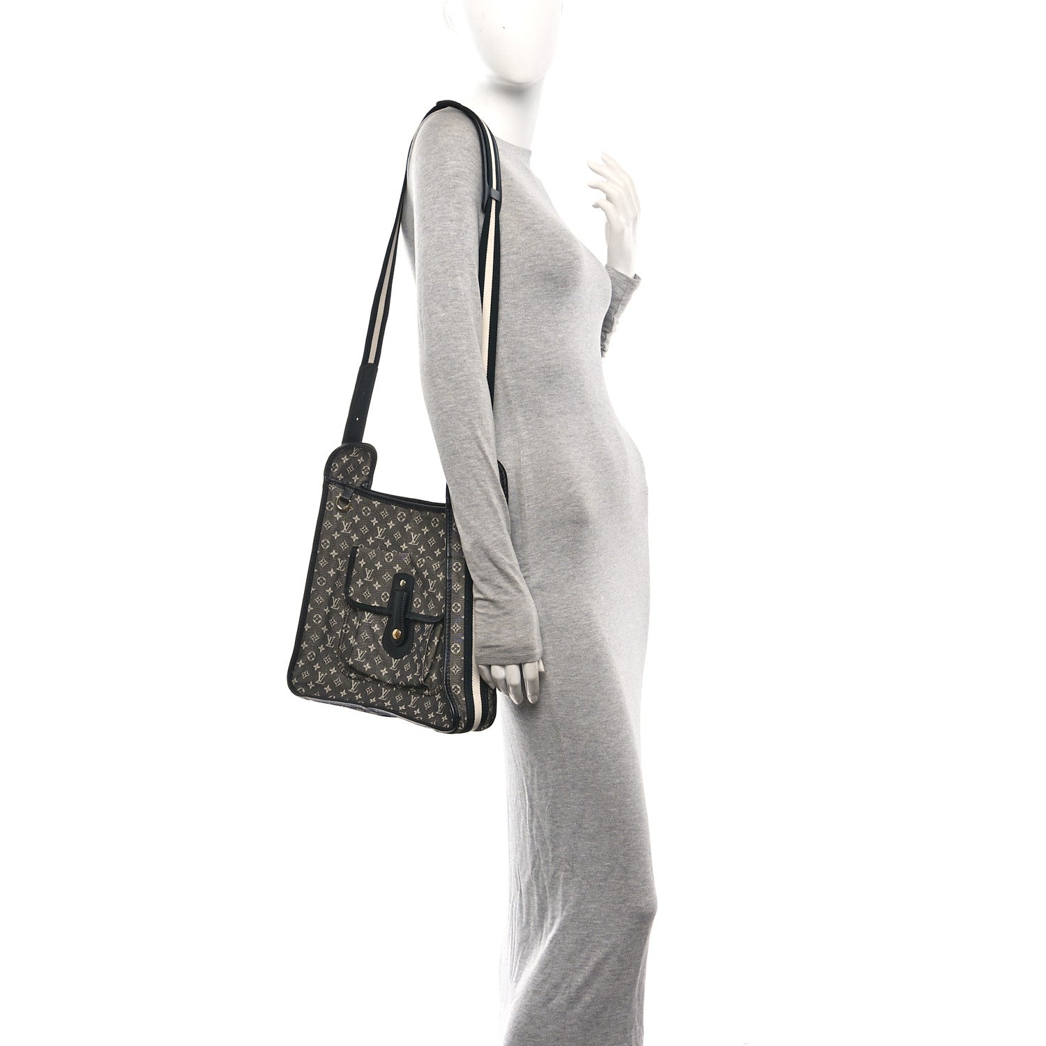 Mini Monogram Besace Mary Kate Black