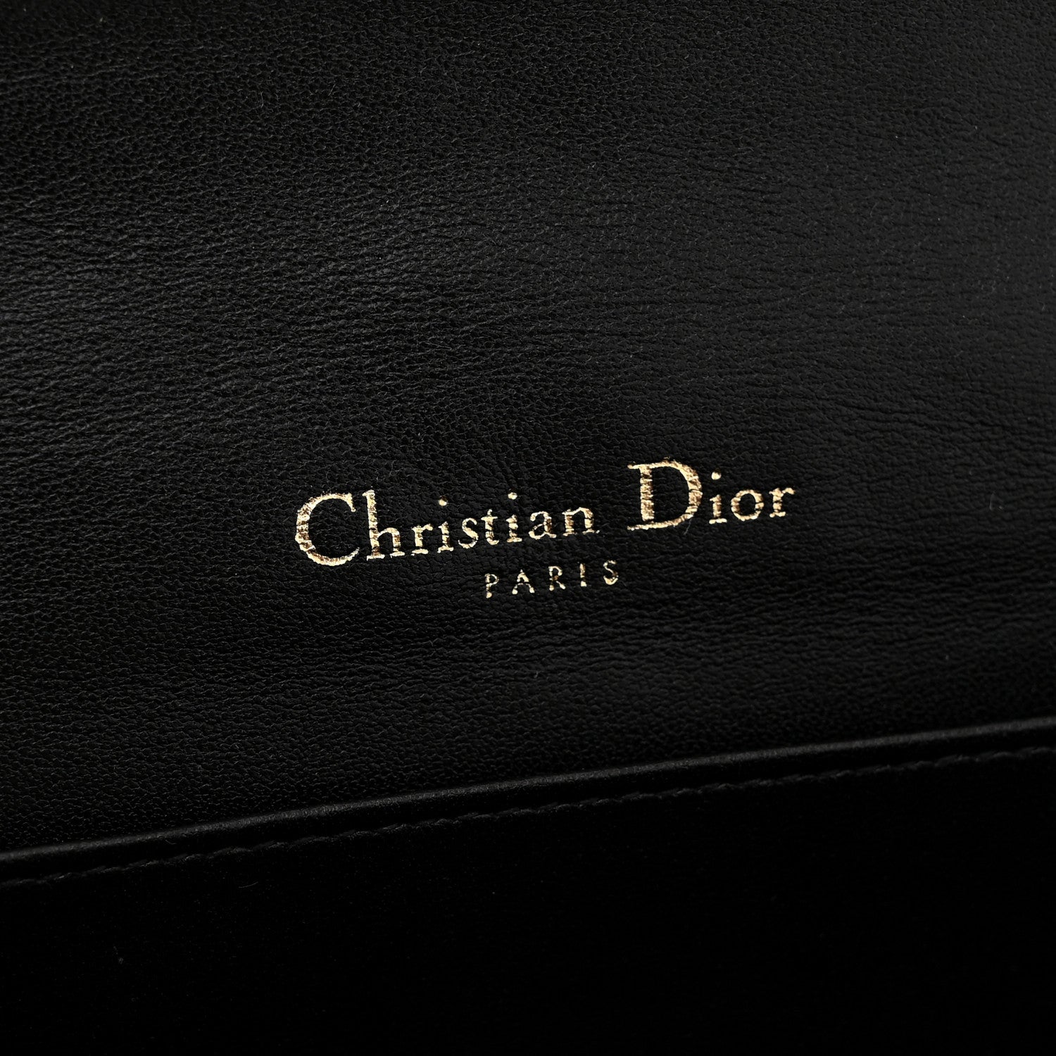 Lambskin Cannage Lady Dior Pouch Black