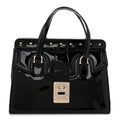Patent Rockstud Tote Black