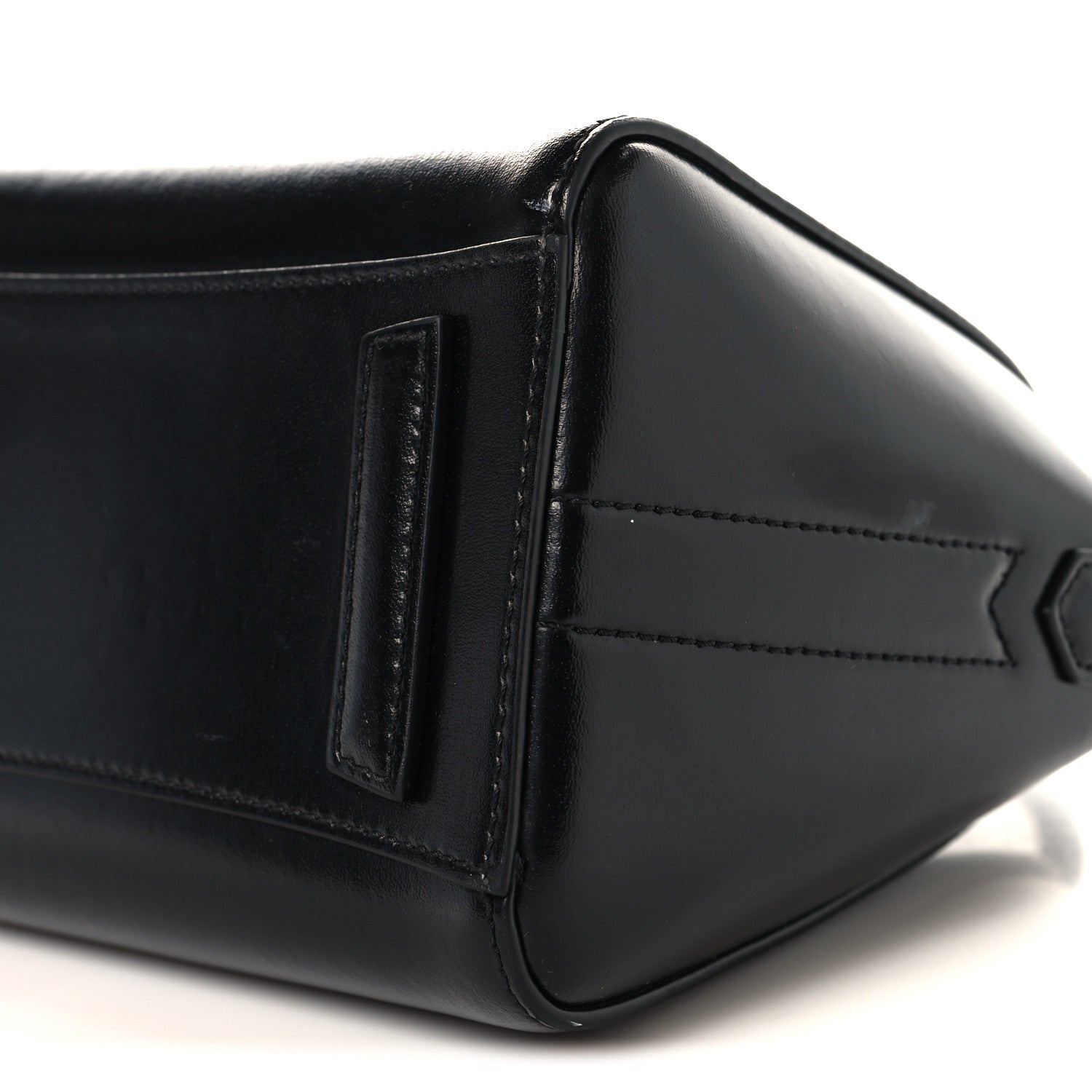Shiny Lord Calfskin Mini Antigona Black
