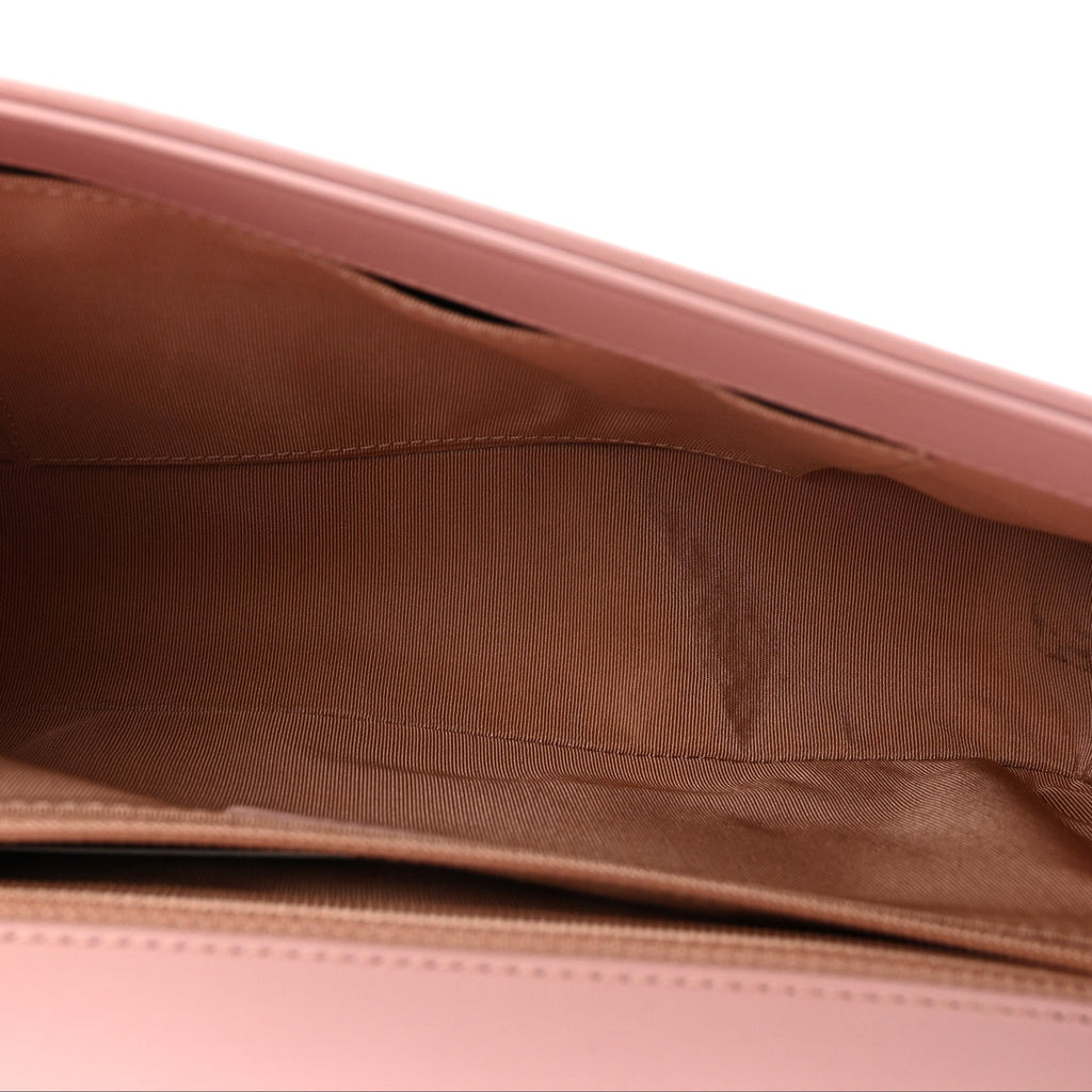 Calfskin Quilted Medium Boy Flap Light Pink
