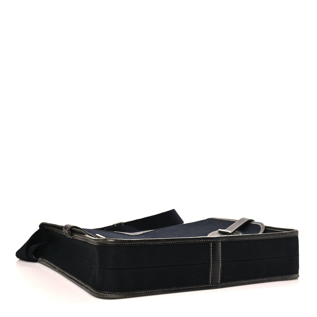 Toile Officier Buenaventura Messenger Bag Black