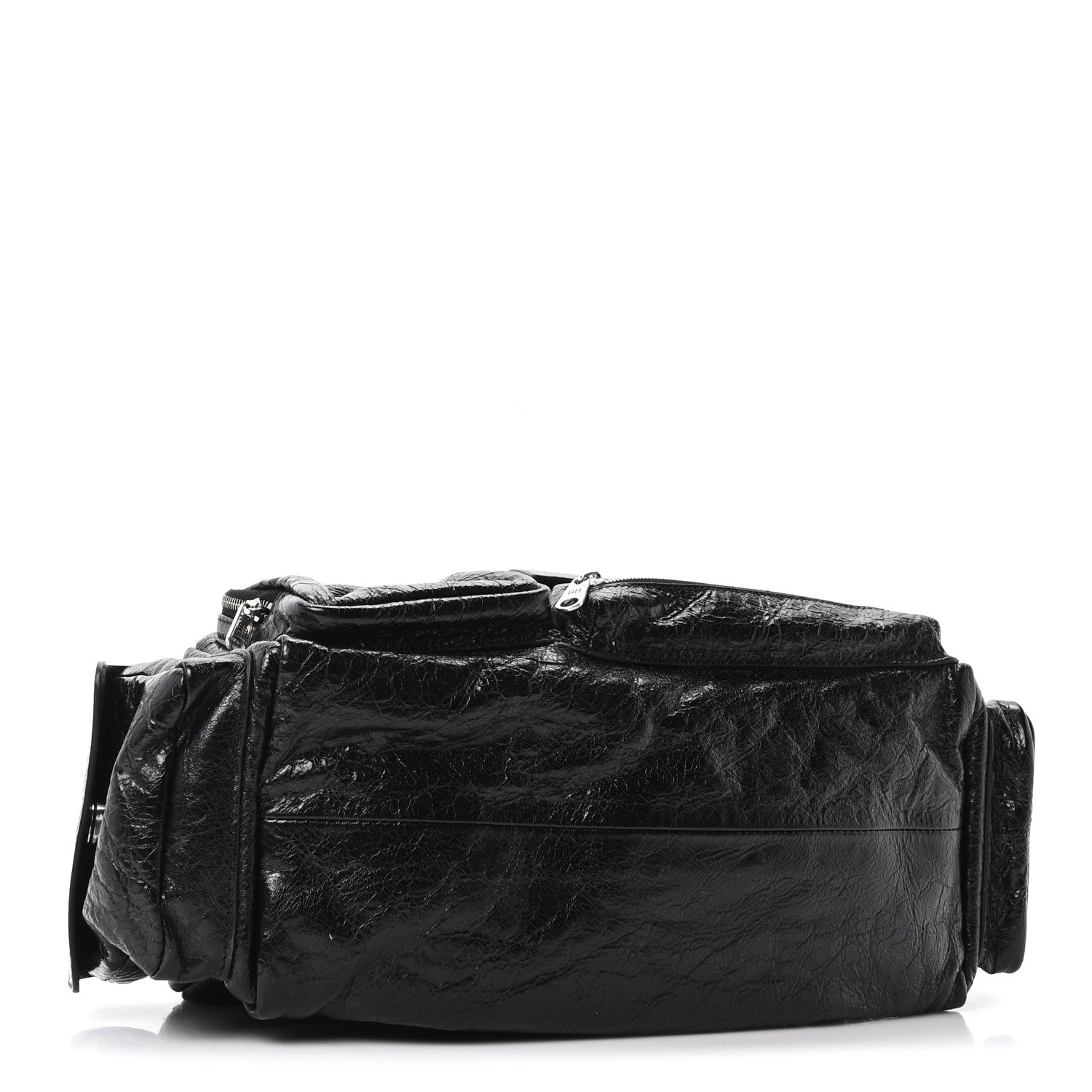 Agneau Arena Men's Superbusy Small Sling Zip Shoulder Bag Black