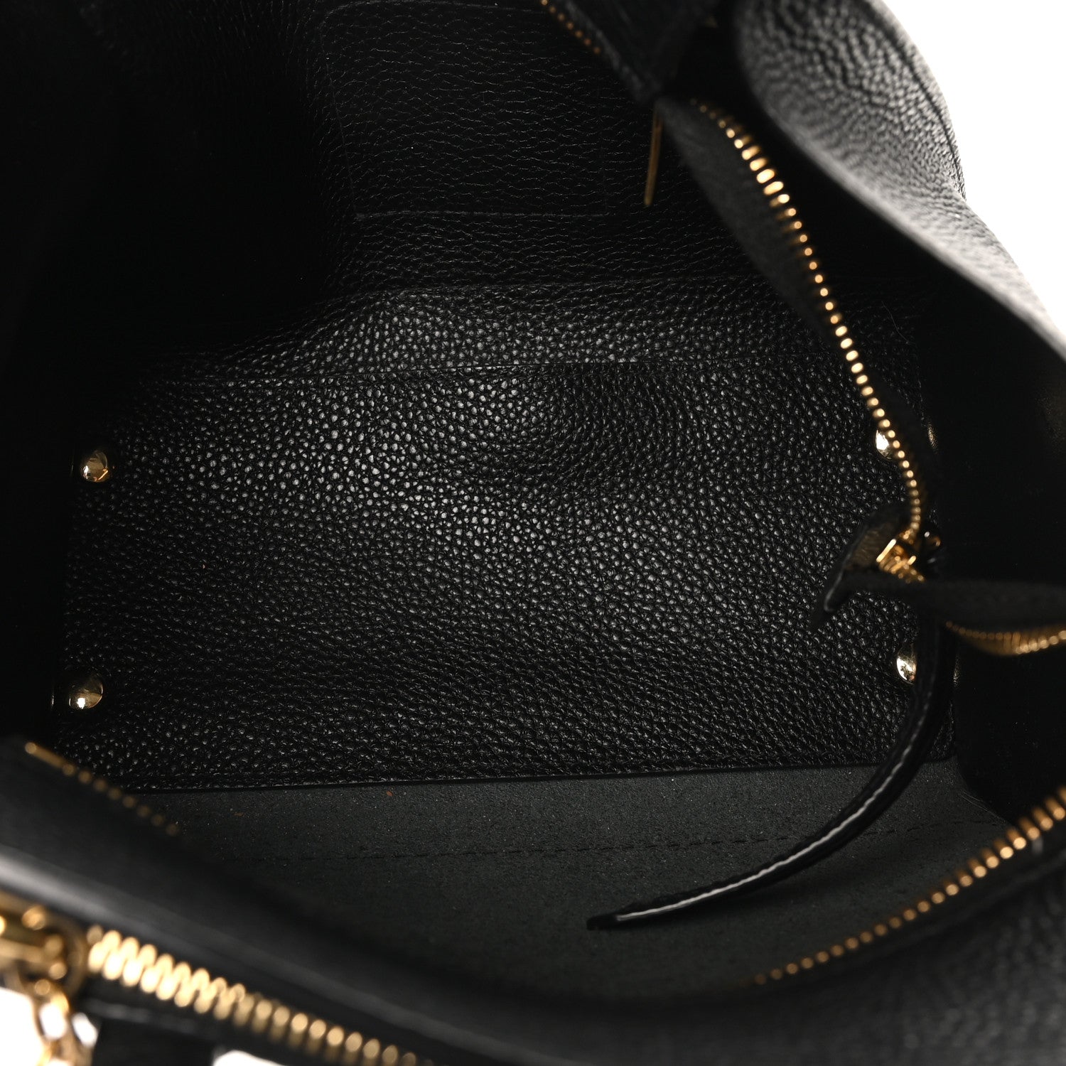 Hammered Calfskin Double Handle Small Amy Tote Black