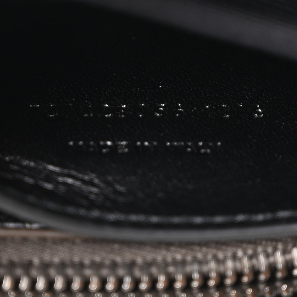 Metallic Grain De Poudre Matelasse Chevron Monogram Medium College Bag Gunmetal