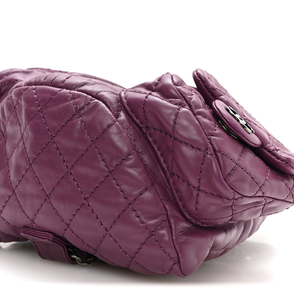 Calfskin Mini Backpack Is Back Plum