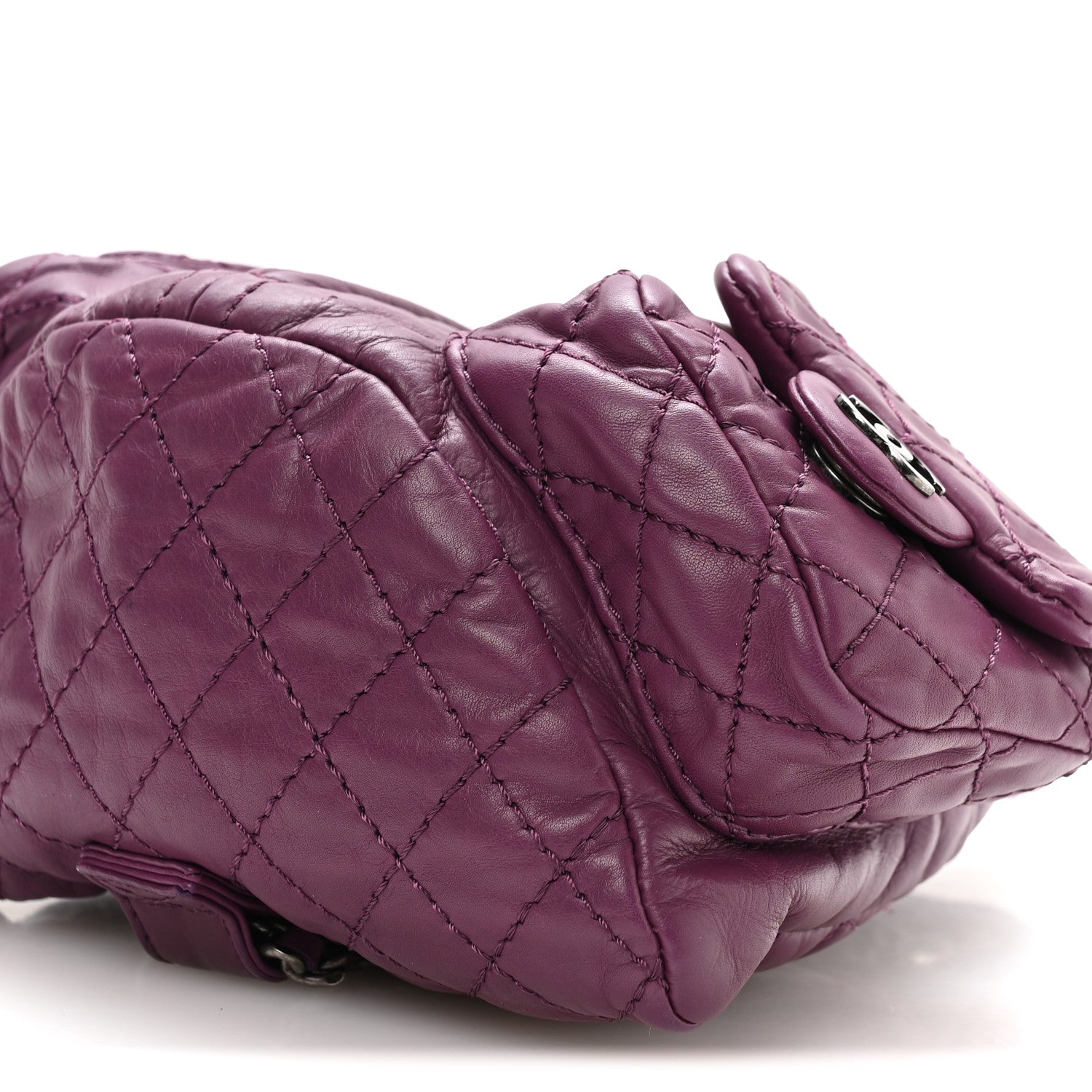 Calfskin Mini Backpack Is Back Plum