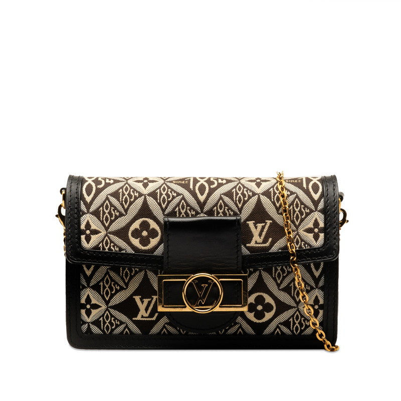 Louis Vuitton Portefeuille Dauphine Monogram Leather Chain Shoulder Bag