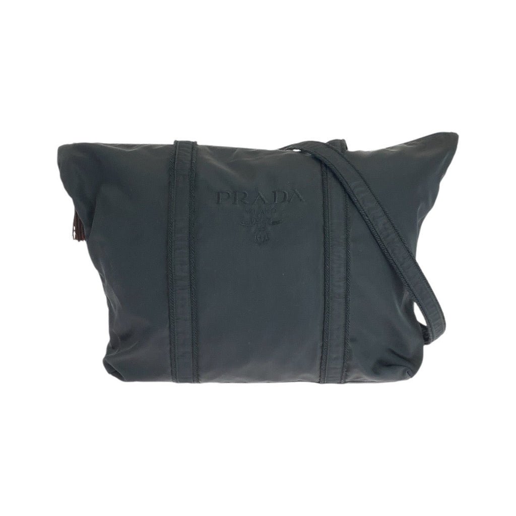 Prada Tessuto Logo Embroidery 2way Tote Bag