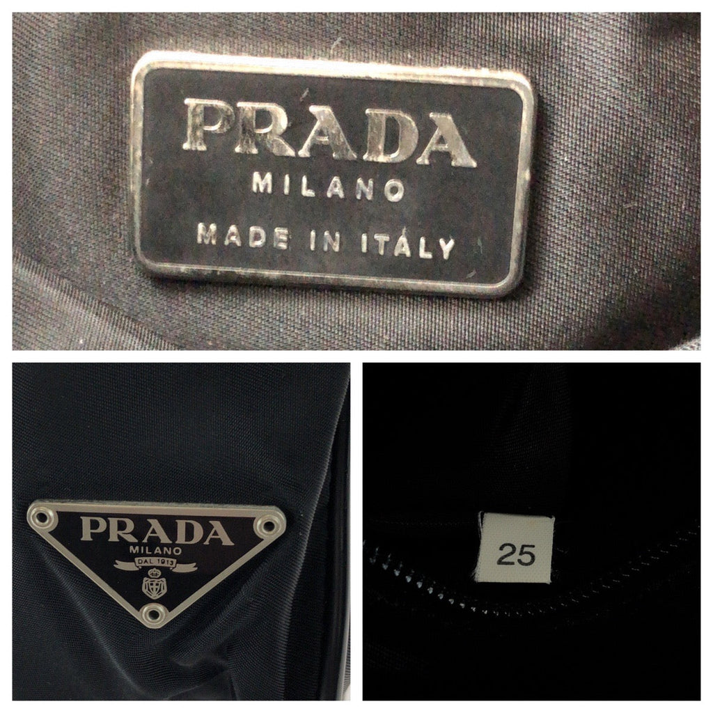 Prada Tessuto Triangle Logo Plate Nylon Shoulder Bag 501632