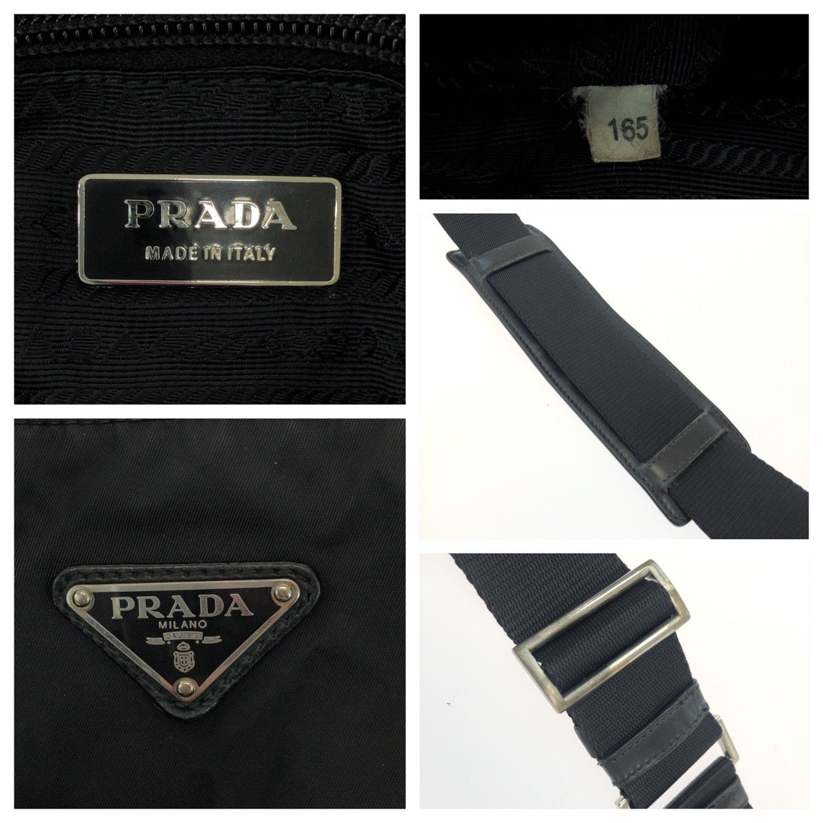 Prada Tessuto Triangle Logo Shoulder Bag